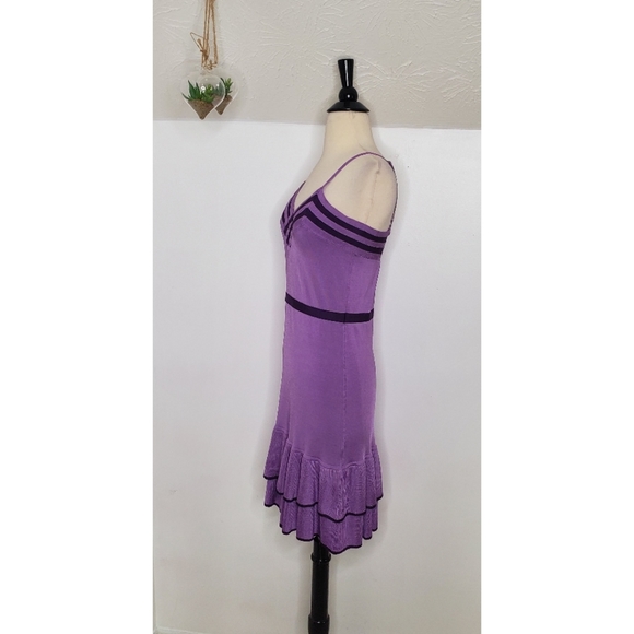 Bebe Purple Stretch Knit Dress - Picture 4 of 8